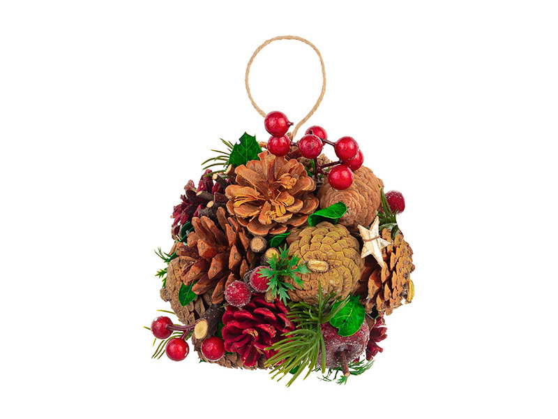 Хвойный декор Elan Gallery Подвесной шар Тайна Рождества 13.5cm 450110