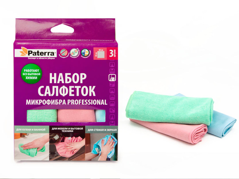 

Набор салфеток Микрофибра Pattera 406-015, 406-015