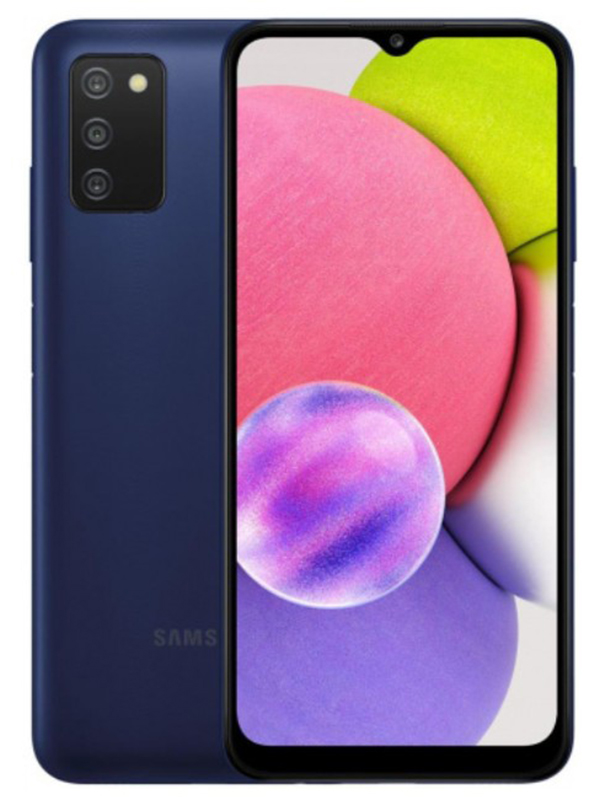 фото Сотовый телефон samsung sm-a037f galaxy a03s 4/64gb blue выгодный набор + серт. 200р!!!