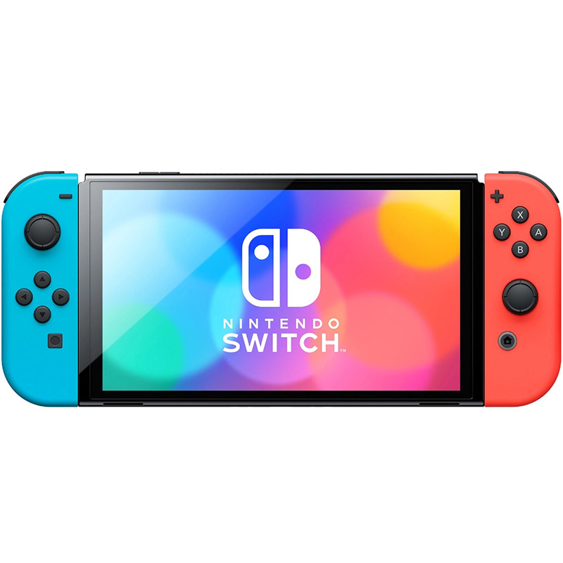 фото Игровая приставка nintendo switch oled neon red-blue