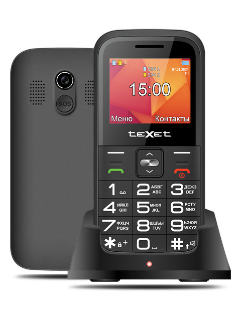 Сотовый телефон teXet TM-B418 Black сотовый телефон texet tm 122