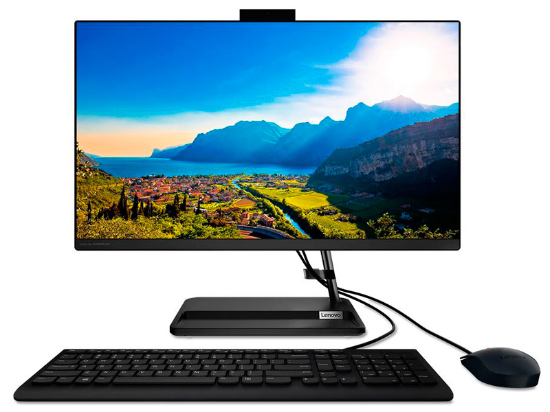 

Моноблок Lenovo IdeaCentre 3 24ALC6 F0G1000TRK (AMD Ryzen 5 5500U 2.1 GHz/8192Mb/256Gb SSD/DVD-RW/AMD Radeon Graphics/Wi-Fi/Bluetooth/Cam/23.8/1920x1080/No OS), IdeaCentre 3 24ALC6