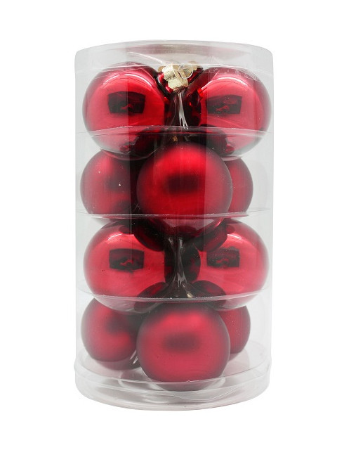 

Набор шаров Winter Glade 6cm 12шт Red Shiny-Matte 12319C105, 12319C105