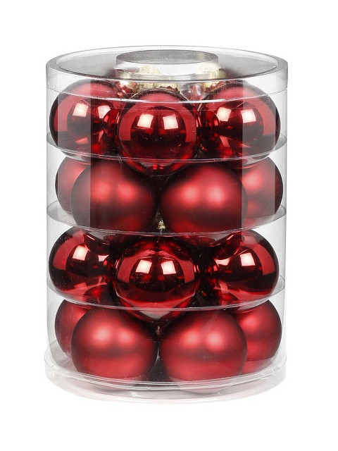 

Набор шаров Winter Glade 6cm 20шт Red Shiny-Matte 12319C106, 12319C106
