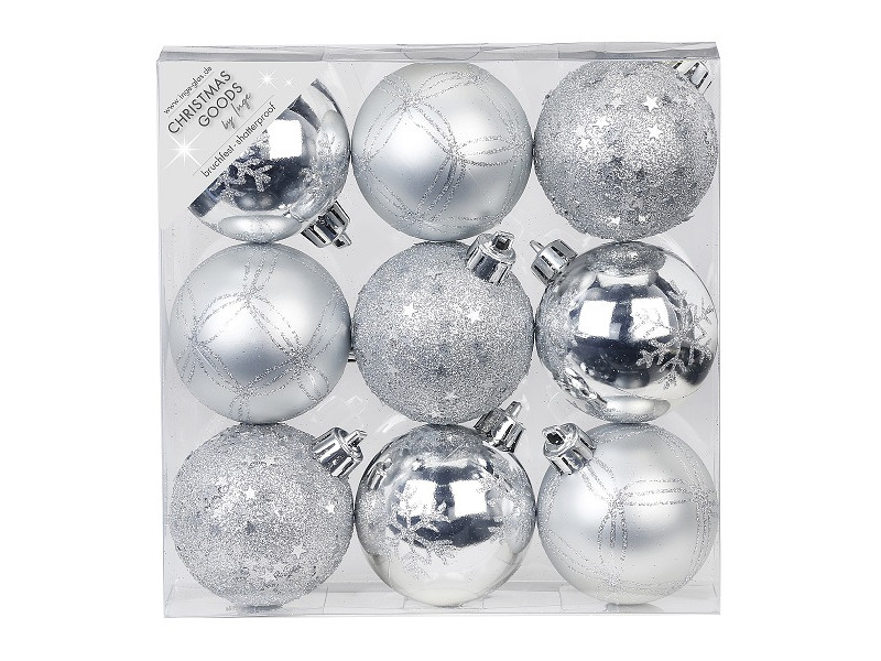 

Набор шаров Winter Glade 6cm 9шт Silver 81191G002, 81191G002