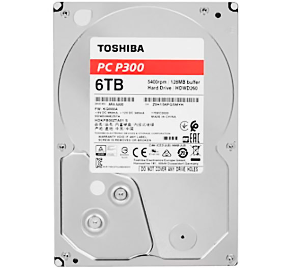 Жесткий диск Toshiba P300 6Tb HDWD260EZSTA