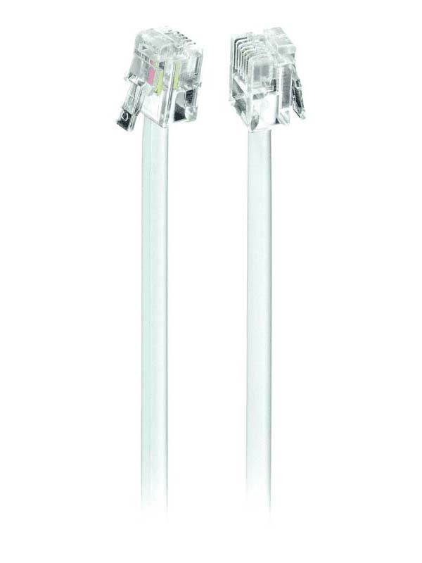 

Сетевой кабель Gembird TC6P4C-5M 5m White - телефонный, TC6P4C-5M