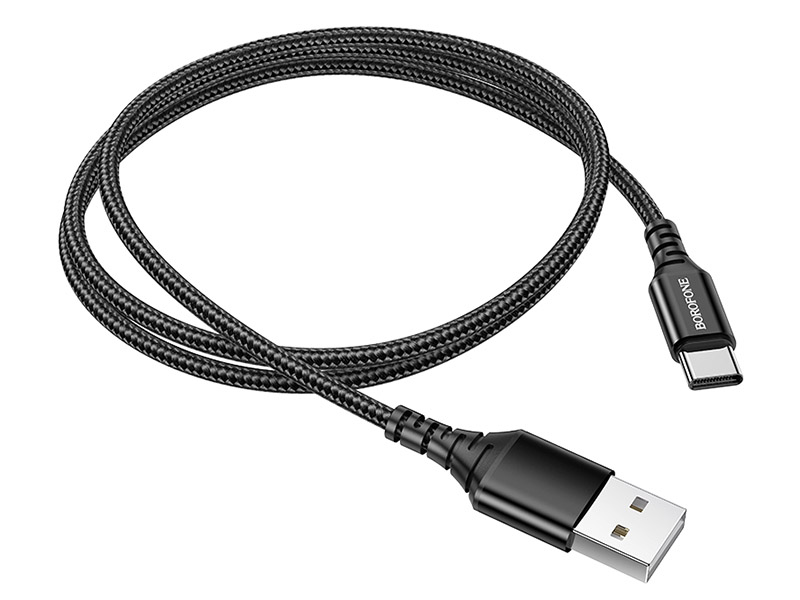 Аксессуар Borofone BX54 Ultra Bright USB - Type-C 3A 1m Black 6931474745835