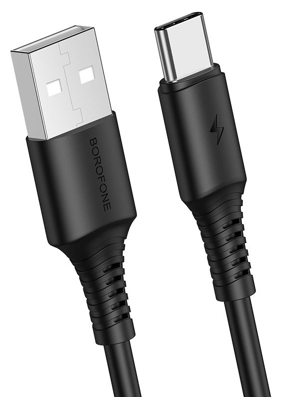 

Аксессуар Borofone BX47 CoolWay USB - Type-C 3A 1m Black 6931474740700, BX47 CoolWay