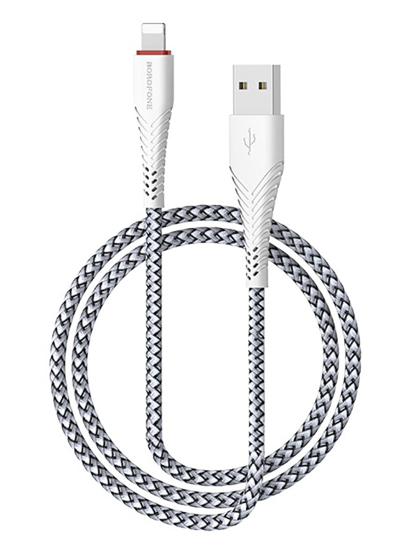  Borofone BX25 Powerful USB - Lightning 3A 1m White 6931474703460