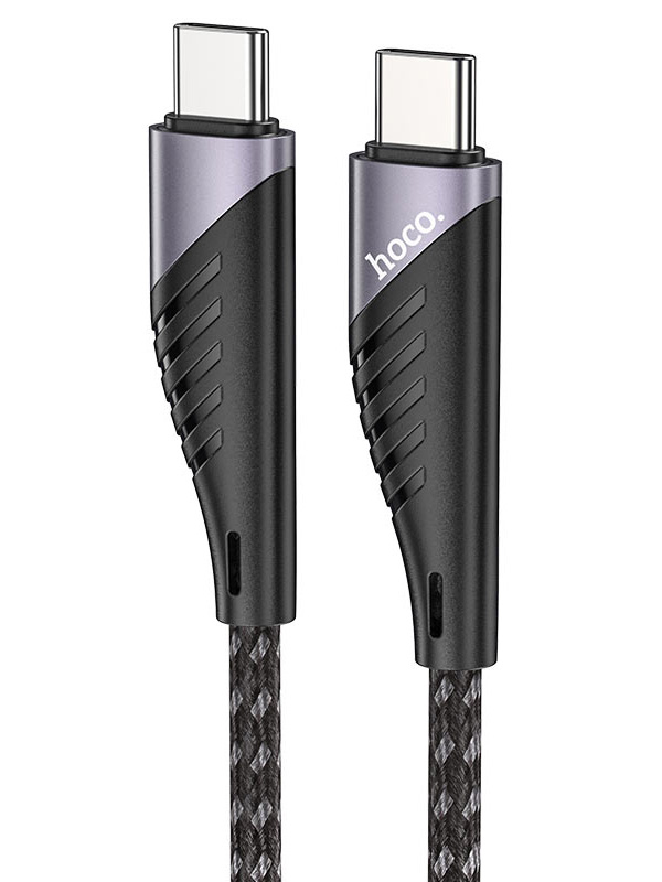 

Аксессуар Hoco U95 Freeway USB-C - Type-C QC 3.0 PD 60W 1.5m Black 6931474741479, U95 Freeway