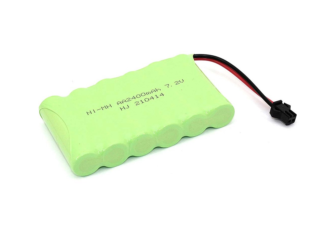 фото Аккумулятор vbparts ni-mh 7.2v 2400mah aa flatpack разъем sm 082381