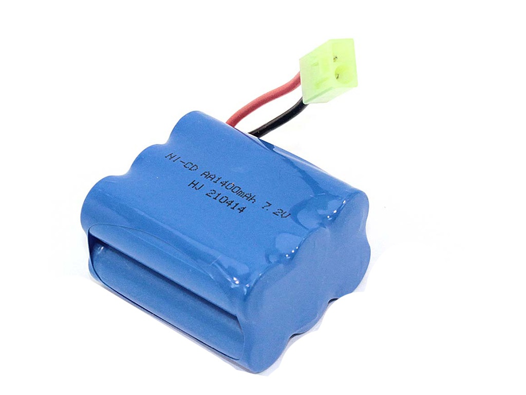 фото Аккумулятор vbparts ni-cd 7.2v 1400mah aa row разъем mini tamiya 082376