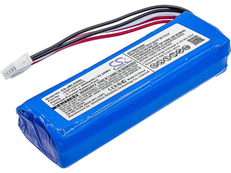 фото Аккумулятор cameronsino для jbl charge 3 3.7v 6000mah 22.20wh 075401