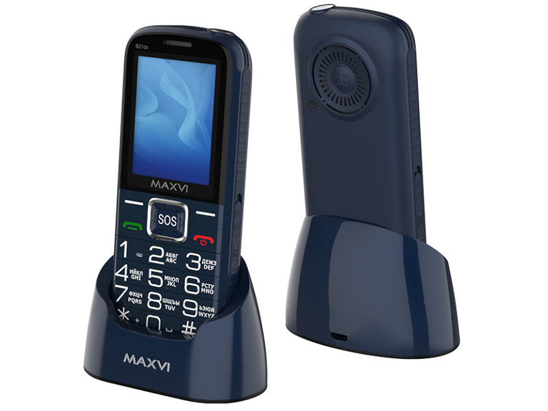 Сотовый телефон Maxvi B21ds Blue