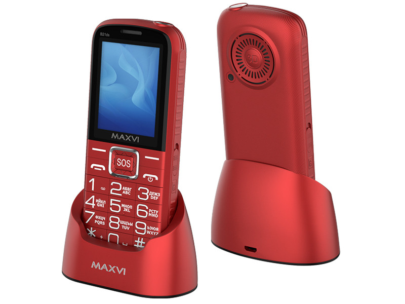 Сотовый телефон Maxvi B21ds Red