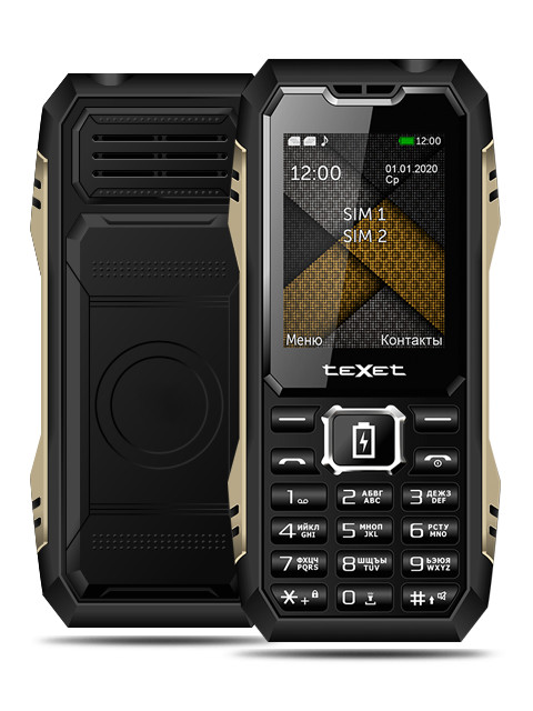 фото Сотовый телефон texet tm-d428 black выгодный набор + серт. 200р!!!