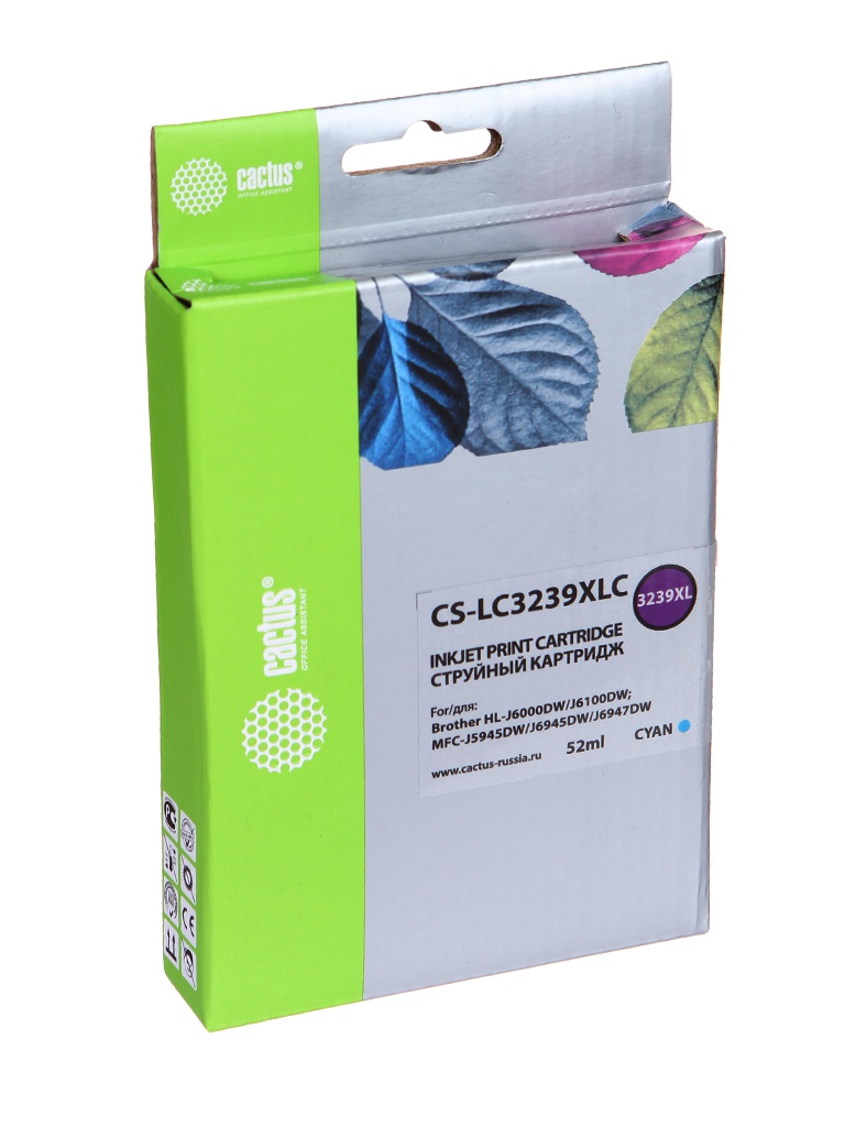 

Картридж Cactus CS-LC3239XLC Cayn для Brother HL-J6000DW/J6100DW, CS-LC3239XLC