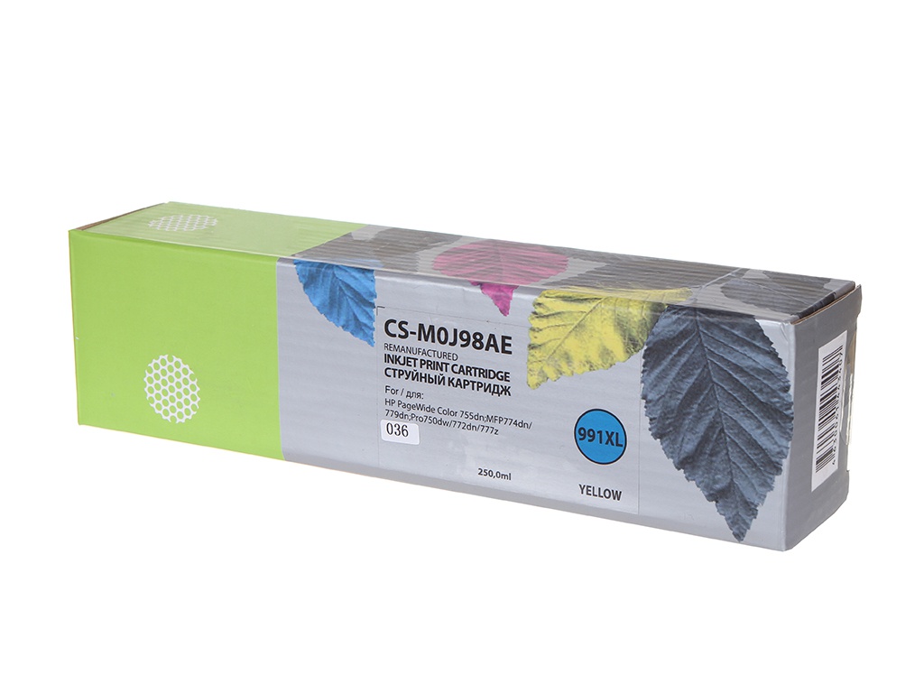 

Картридж Cactus CS-M0J98AE Yellow для HP PW 755dn/MFP774dn/779dn/Pro750dw/772dn, CS-M0J98AE