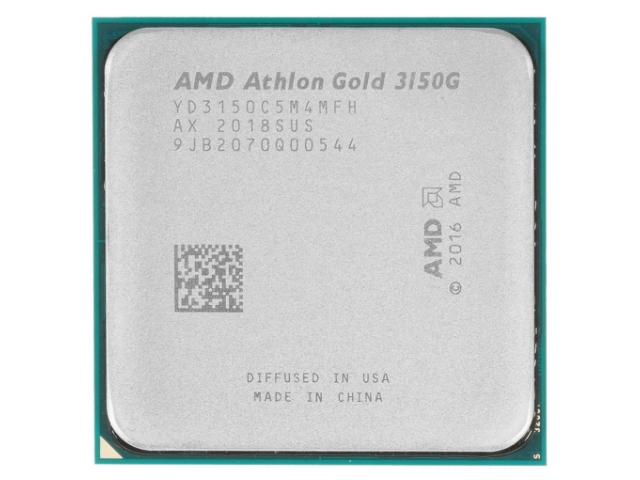 Процессор AMD Athlon Gold 3150G (3500MHz/AM4/L2+L3 5120Kb) YD3150C5M4MFH OEM