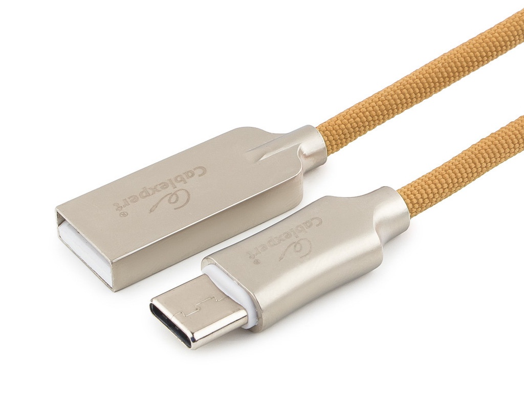 

Аксессуар Gembird Cablexpert Platinum USB 2.0 AM/Type-C 1m Gold CC-P-USBC02Gd-1M, CC-P-USBC02Gd-1M