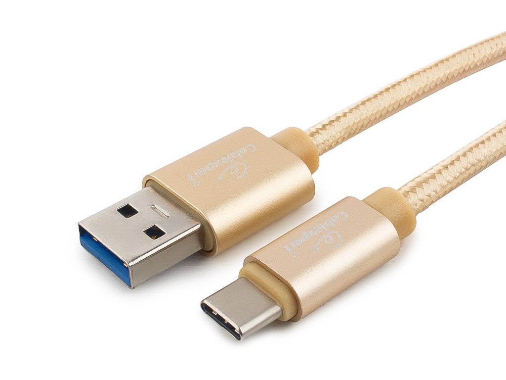 

Аксессуар Gembird Cablexpert Platinum USB 3.0 AM/Type-C 1m Gold CC-P-USBC03Gd-1M, CC-P-USBC03Gd-1M