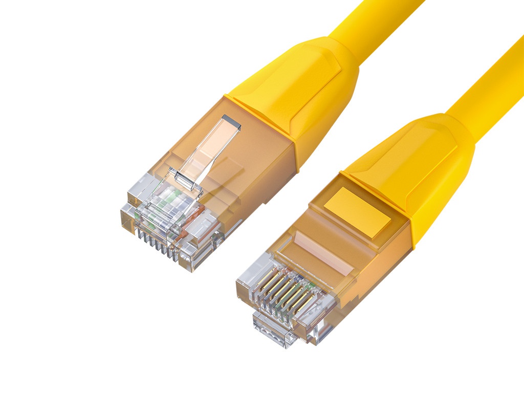 

Сетевой кабель GCR LSZH UTP 24AWG cat.6 RJ45 T568B 50m Yellow GCR-52609, GCR-52609
