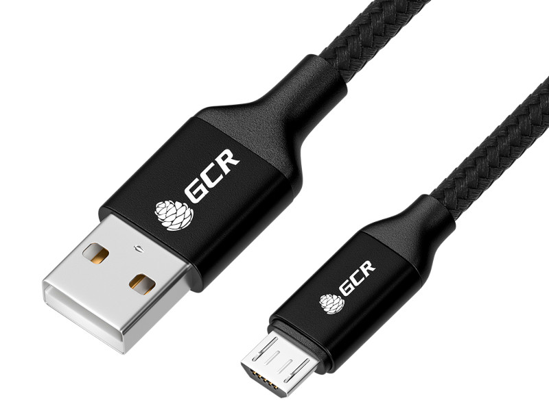 

Аксессуар GCR QC USB - MicroUSB 50cm Black GCR-52463, GCR-52463