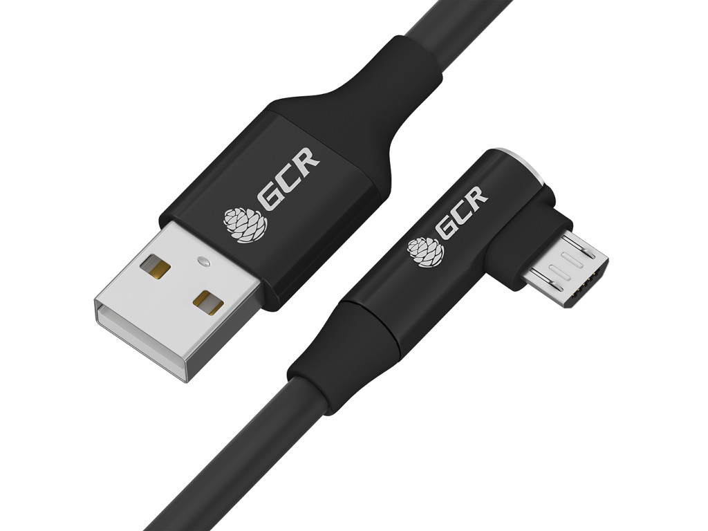 

Аксессуар GCR Premium USB 2.0 AM - MicroB 70cm Black GCR-53433, GCR-53433