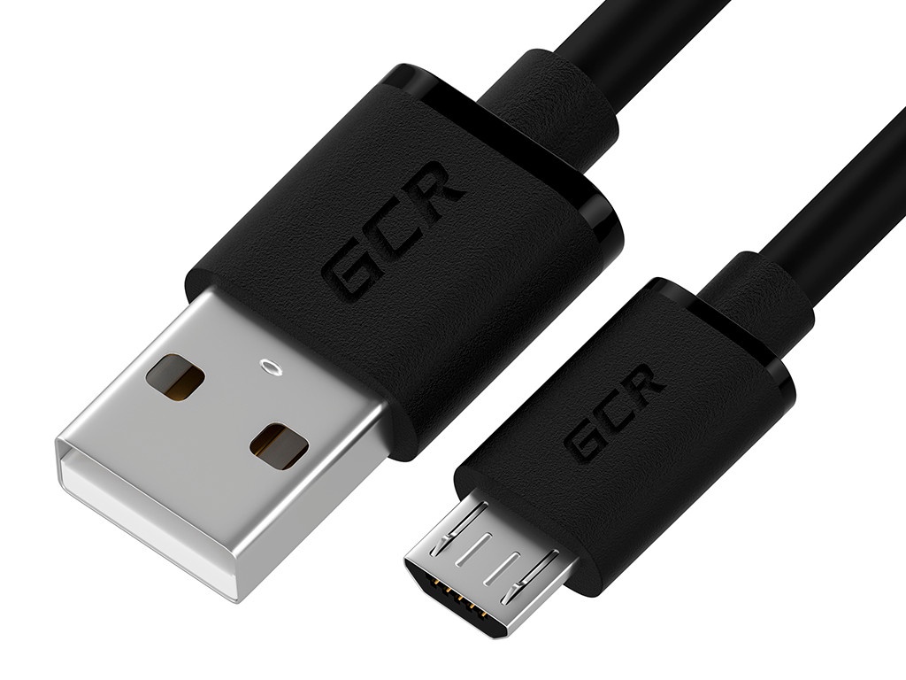 

Аксессуар GCR USB - MicroUSB 1m Black GCR-53606, GCR-53606