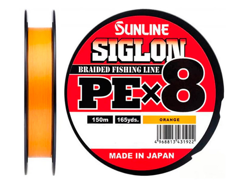 Леска Sunline Siglon PE X8 1.7mm 150m Orange