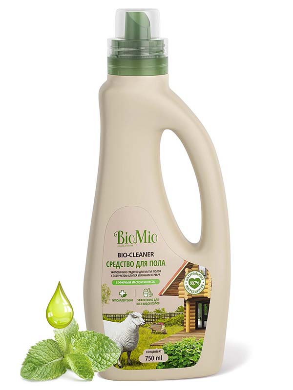 Средство для пола BioMio Bio-Cleaner с эфирным маслом мелиссы 750ml 1809-02-04