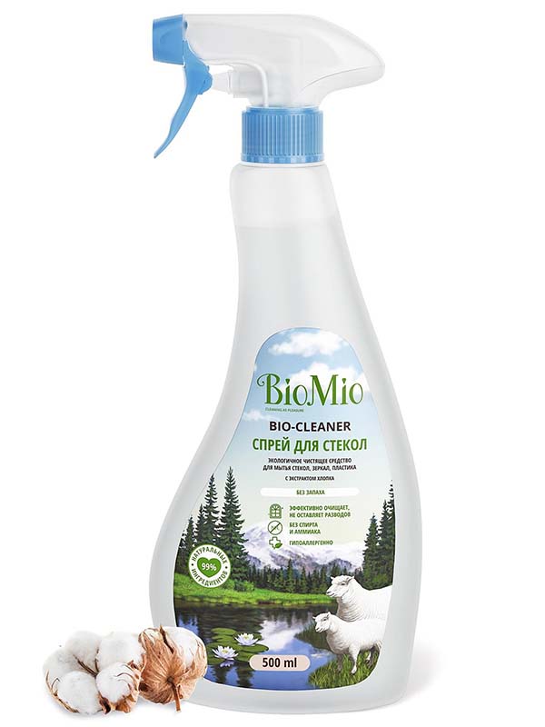 Спрей для стекол BioMio Bio-Cleaner без запаха 500ml 1809-02-02