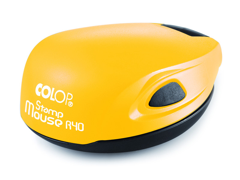 Оснастка для круглой печати Colop Stamp Mouse R40 d-40mm Neon Lemon