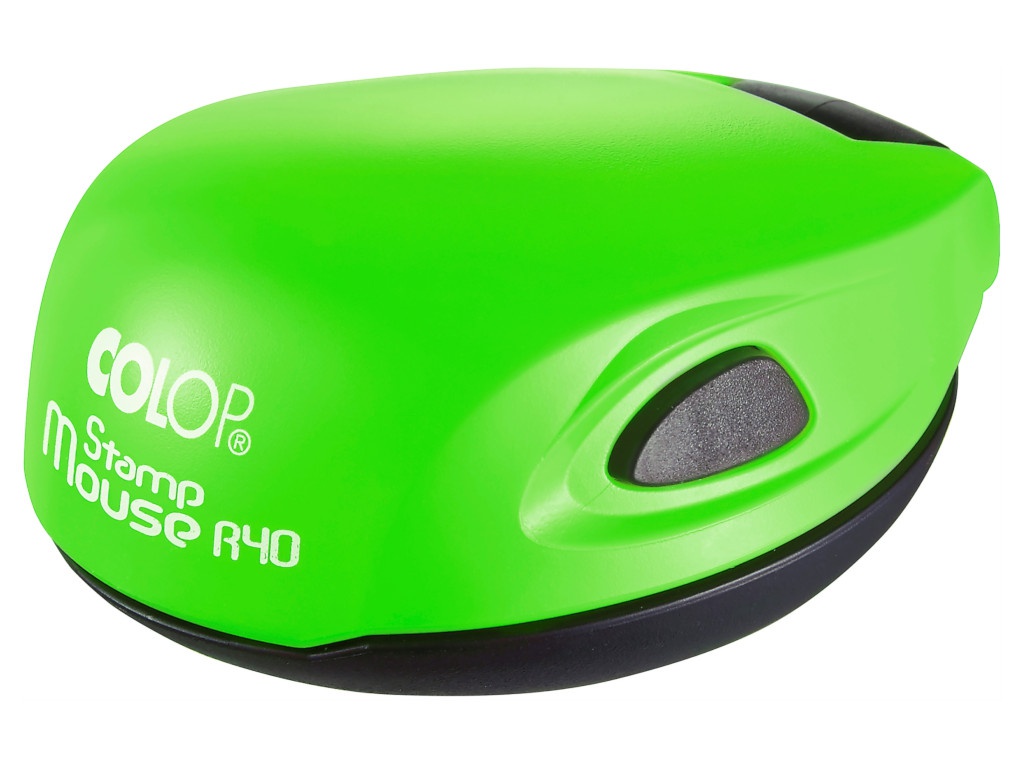 фото Оснастка для круглой печати colop stamp mouse r40 d-40mm neon green