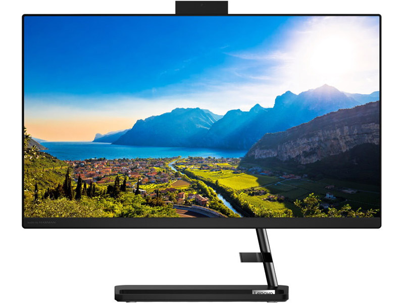 фото Моноблок lenovo idea aio 3 24alc6 f0g1001qrk (amd ryzen 3 5300u 2.6ghz/4096mb/512gb ssd/dvd-rw/amd radeon graphics/wi-fi/bluetooth/cam/23.8/1920x1080/windows 10 64-bit)