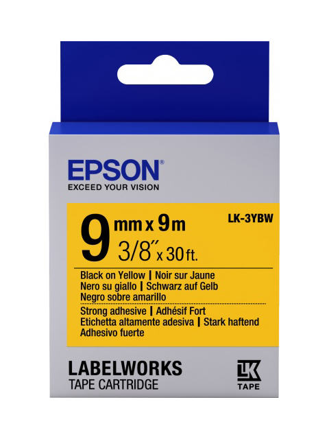Картридж Epson LK-3YBW C53S653005 Black-Yellow