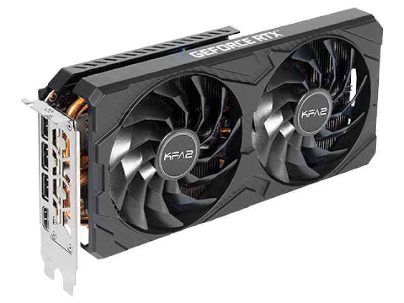 фото Видеокарта kfa2 geforce rtx 3070 core 1500mhz pci-e 4.0 8192mb 14000mhz 256 bit hdmi 3xdp 37nsl6md2kck