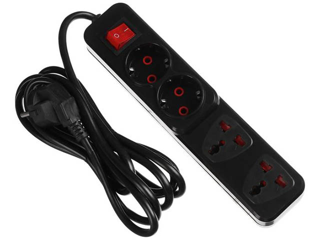 

Удлинитель Luazon Lighting 4 Sockets 3m 5101835, 5101835