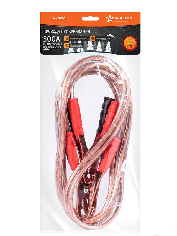 

Пусковые провода Airline 300A 12/24V 2.5m SA-300-Si, SA-300-Si