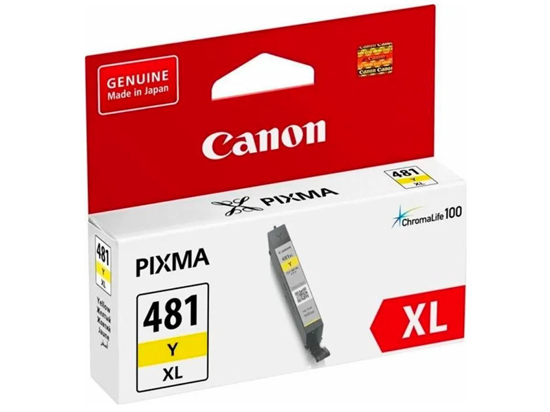 цена Картридж Canon CLI-481XL Yellow 2046C001 для Pixma TS6140/TS8140TS/TS9140/TR7540/TR8540