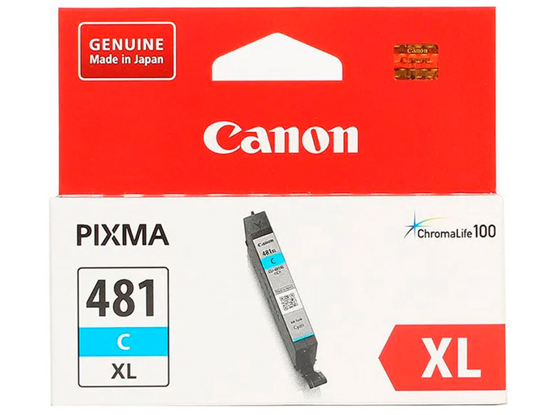 Картридж Canon CLI-481XL Cyan 2044C001 для Pixma TS6140/TS8140TS/TS9140/TR7540/TR8540