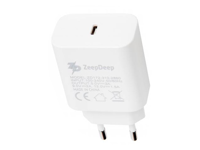 фото Зарядное устройство zeepdeep energyplug type-c 3.0a 813976