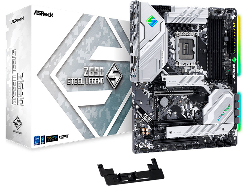 фото Материнская плата asrock z690 steel legend