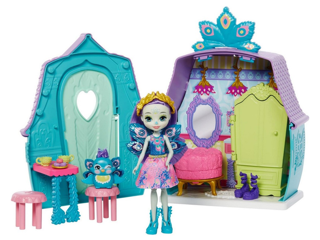 

Кукла Mattel Enchantimals Домик Пэттер Павлины GYN61, Домик Пэттер Павлины
