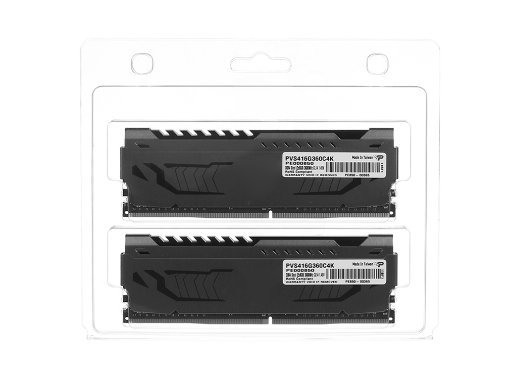 Модуль памяти Patriot Memory DDR4 DIMM 3600MHz PC4-28800 CL14 - 16Gb Kit (2x8Gb) PVS416G360C4K