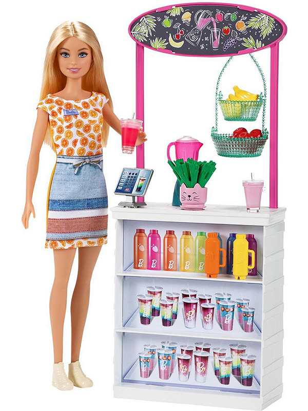 Кукла Mattel Barbie Смузи-бар GRN75