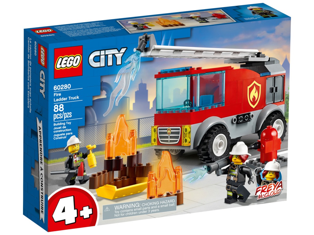 Конструктор Lego City Пожарная машина с лестницей 88 дет. 60280