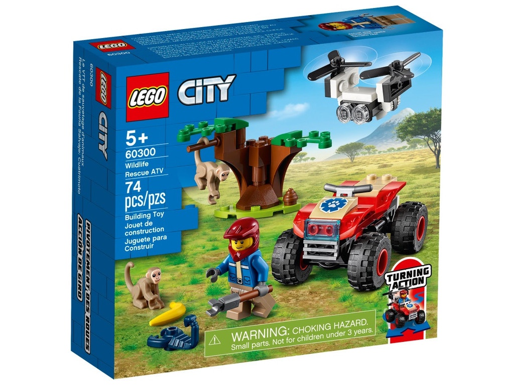

Конструктор Lego City Спасательный вездеход для зверей 74 дет. 60300, 60300
