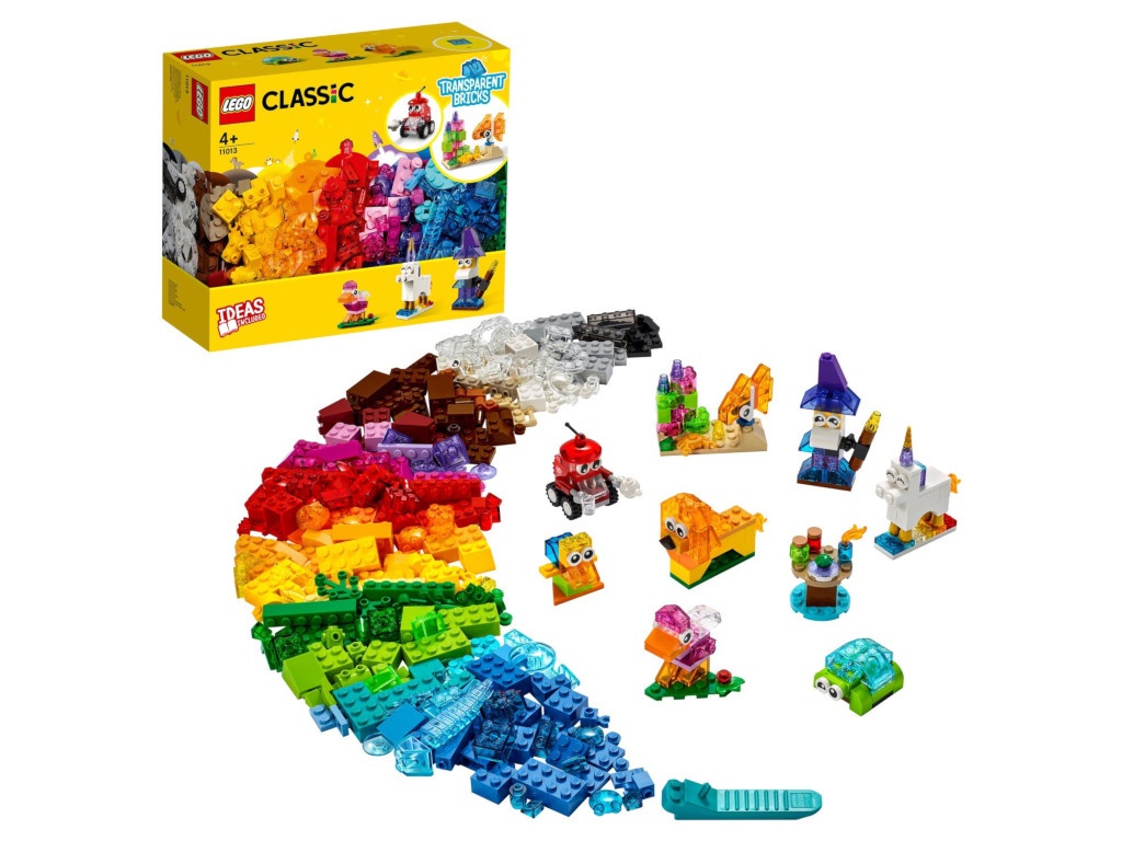 Конструктор Lego Classic Прозрачные кубики 500 дет. 11013 конструктор lego jurassic world побег велоцираптора 137 дет 76957
